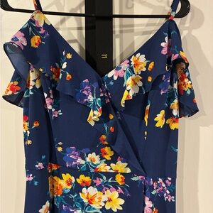Floral Off-Shoulder Dress Sz 15 junior